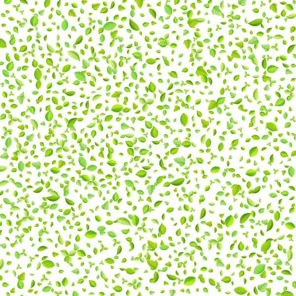 Vector verde primavera fresco hojas de fondo para la tarjeta de felicitación en estilo plano — Archivo Imágenes Vectoriales