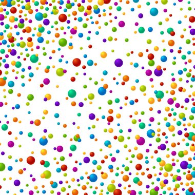 Vektör canlı renk sabun bubles veya konfeti şenlikli arka plan