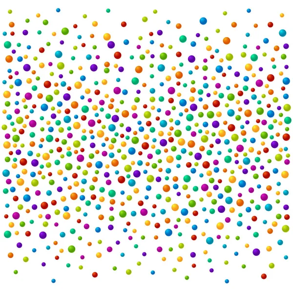 Vektor lebendige Farbe Seifenblasen oder Konfetti festlichen Hintergrund — Stockvektor
