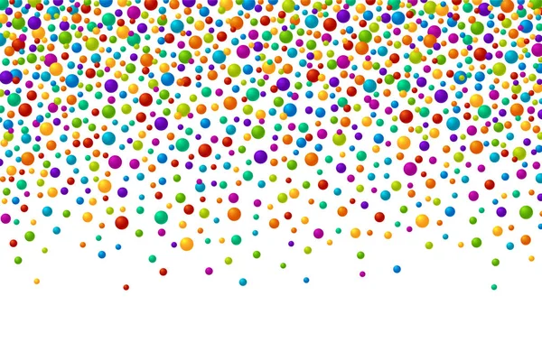 Vetor vibrante bolhas de sabão cor ou confete fundo festivo — Vetor de Stock