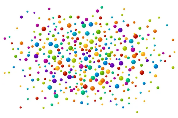 Vektor lebendige Farbe Seifenblasen oder Konfetti festlichen Hintergrund lizenzfreie Stockillustrationen