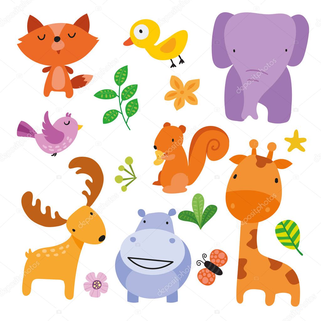 animals character vector design