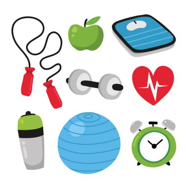 Sağlık simgeler koleksiyon tasarım