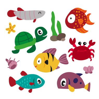 okyanus karakteridir vektör tasarımı