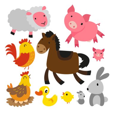 hayvan karakter vektör tasarımı