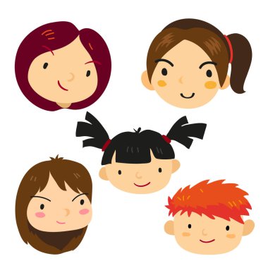 Çocuk karakter vektör tasarımı