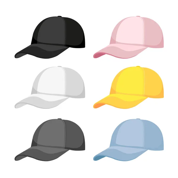 Caps Vector Collection Design — Stock Vector