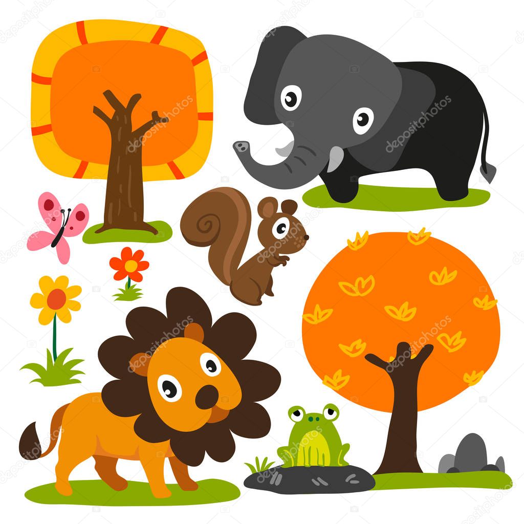 animals character vector design