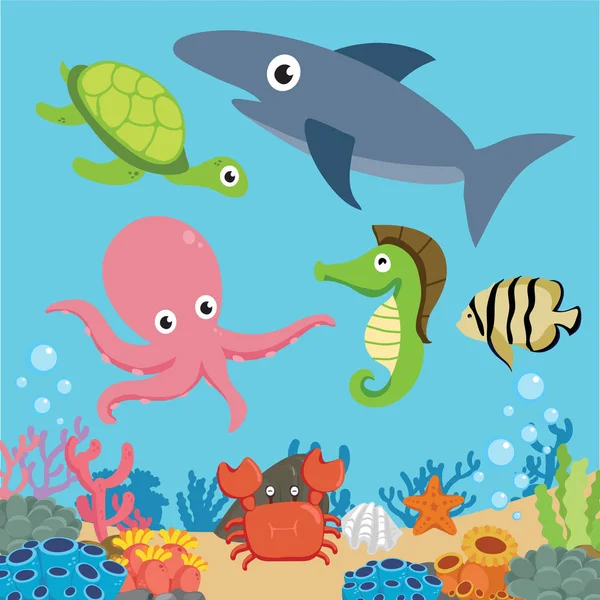 okyanus vektör toplama tasarım