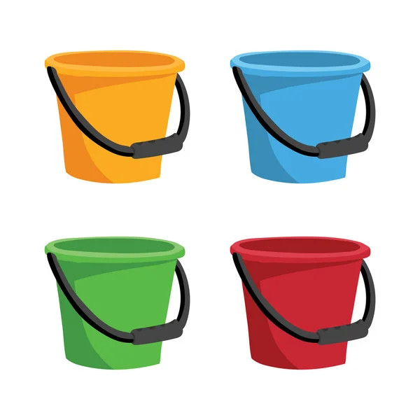 Bucket Collection Vector Design — Stock Vector