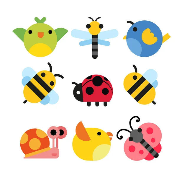Insects Character Vector Design — Stock Vector