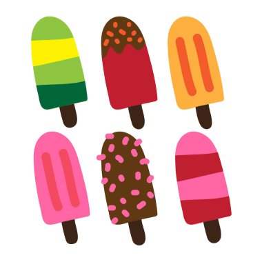 dondurma vektör tasarımı 