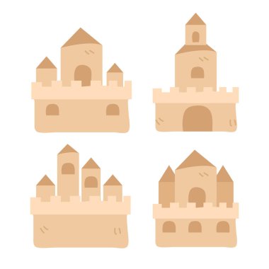 kumdan kale vektör tasarımı 