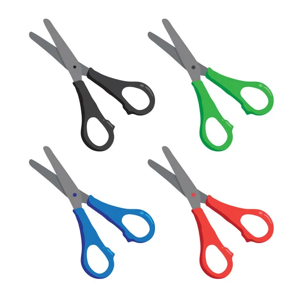 Scissors Vector Collection Design Scissors Vector Design Scissors Vector Set — Stock Vector