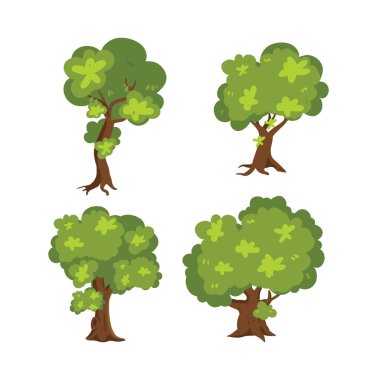 ağaç vektör toplama tasarımını, doğa vektör toplama tasarım