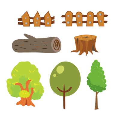 ağaç vektör toplama tasarımını, doğa vektör toplama tasarım