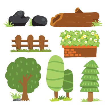 ağaç vektör toplama tasarımını, doğa vektör toplama tasarım