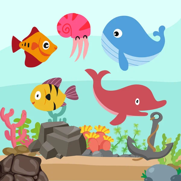 okyanus arka plan vektör tasarımı, deniz arka plan vektör tasarımı