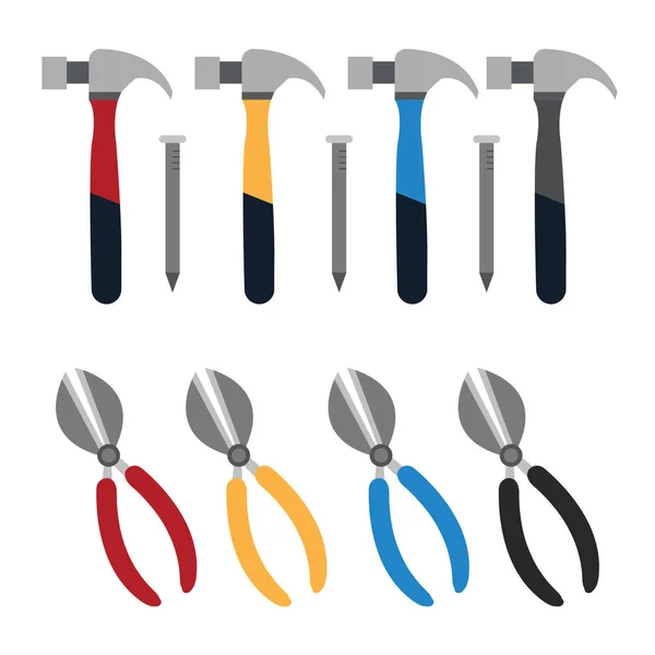 Tools Vector Collection Design Object Vector Collection Design — Stock Vector