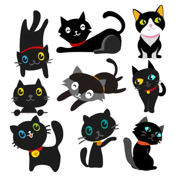 Cat Vector Collection Design Kitten Vector Collection Design — Stock Vector