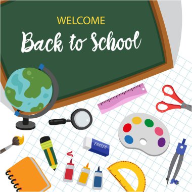 geri okul vektör tasarım vektör toplama tasarım okulu