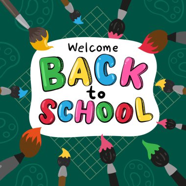 geri okul vektör tasarım vektör toplama tasarım okulu