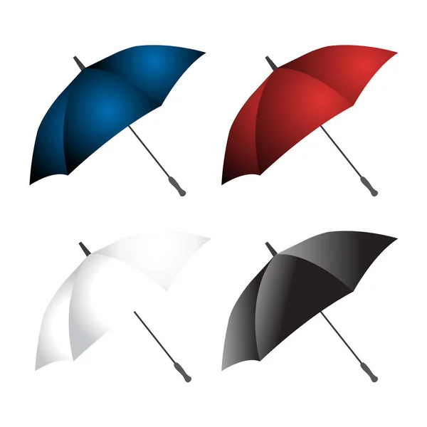 Umbrella Vector Collection Design Umbrella Vector Set Design — Stock Vector