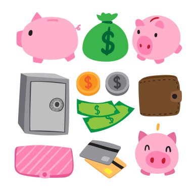 para vektör toplama tasarım, finans vektör toplama tasarım