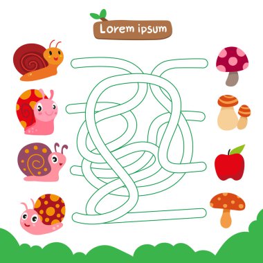 oyun vektör tasarımı eşleşen hayvanlar oyun vektör tasarımı, labirent