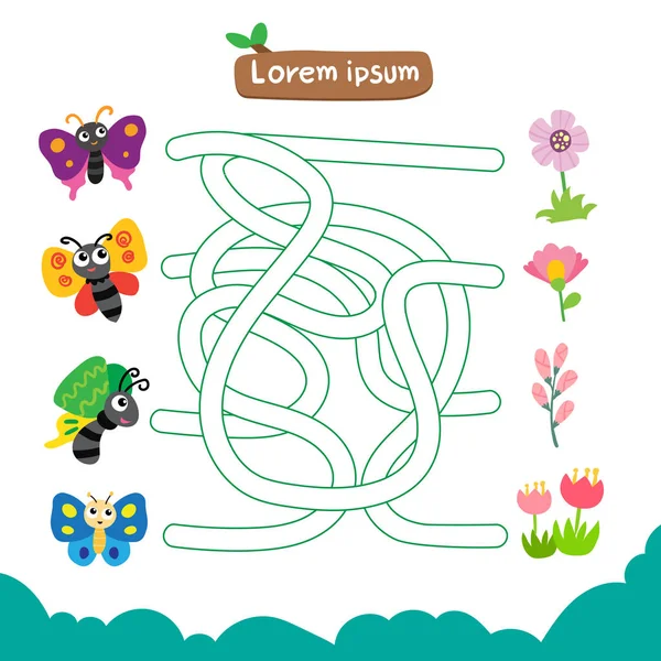 oyun vektör tasarımı eşleşen hayvanlar oyun vektör tasarımı, labirent