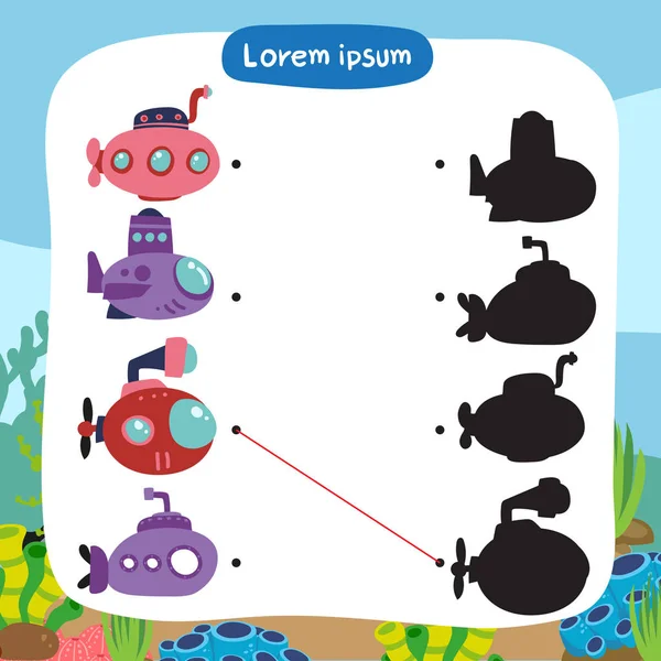 denizaltı oyun vektör tasarımı, oyun vektör tasarımı eşleşen gemi eşleştirme