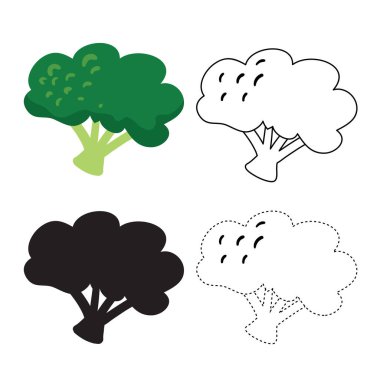 Karnabahar çalışma sayfası vektör tasarımı, karnabahar sanat vektör tasarımı