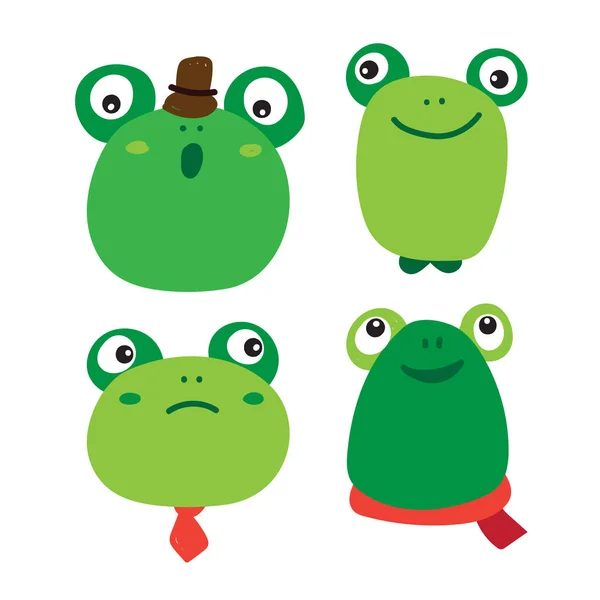 Frog Character Vector Design Frog Vector Collection Design — Stock Vector
