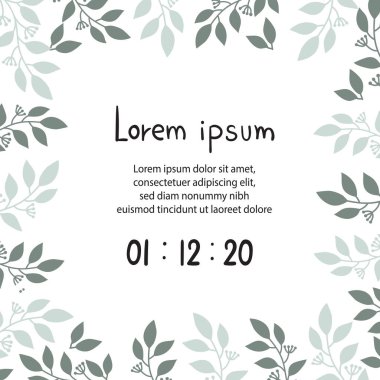 çiçek arka plan vektör tasarımı, Doğa arka plan vektör tasarımı