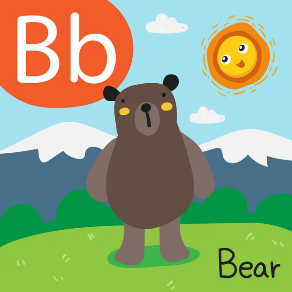 Bear Drawing Line Vector Design — Stock Vector