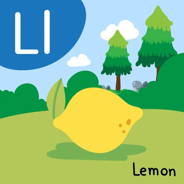 Lemon Drawing Line Vector Design — Stock Vector