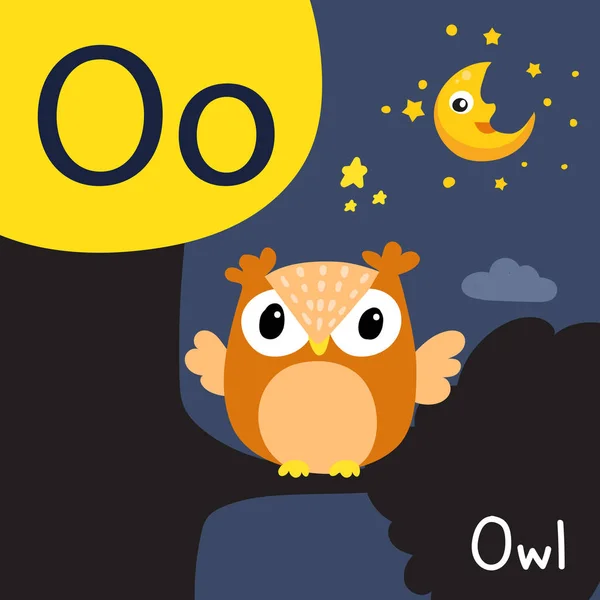 Owl Drawing Line Vector Design — Stock Vector