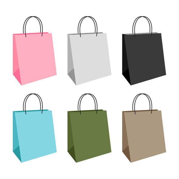 bag shopping vector design, bag for shopping vector design