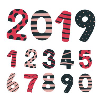 Arap rakamları tasarım vektör, Arap rakamları tasarım vektör