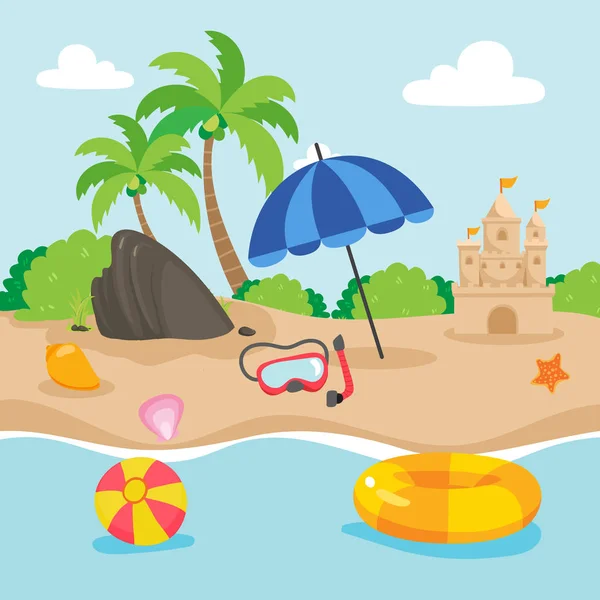 Sea Background Vector Design Beach Background Vector Design Vector Graphics