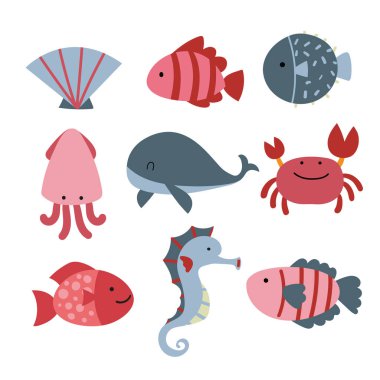 yaban hayatı vektör toplama tasarımı, hayvan toplama tasarım vektör