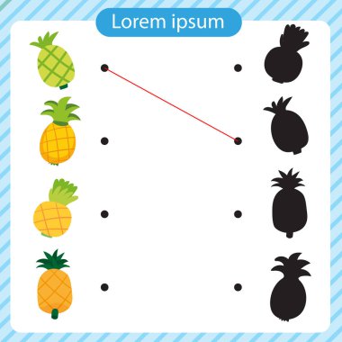 ananas çalışma sayfası vektör tasarımı, ananas sanat vektör tasarımı