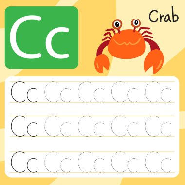 çizim çizgi vektör tasarımı yengeç