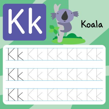 Koala çizim çizgi vektör tasarımı