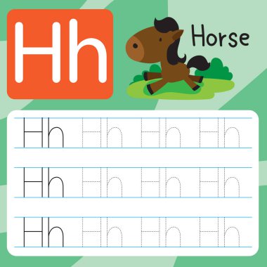 at çizim çizgi vektör tasarımı