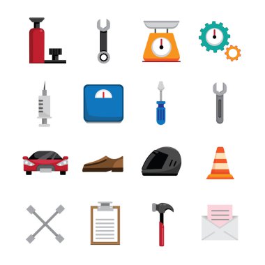 simgeler ekipman vektör tasarımı