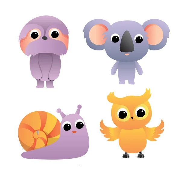 Animals character icon vector design — ストックベクタ