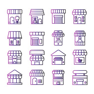 çevrimiçi alışveriş, e-ticaret simgesi vektörü