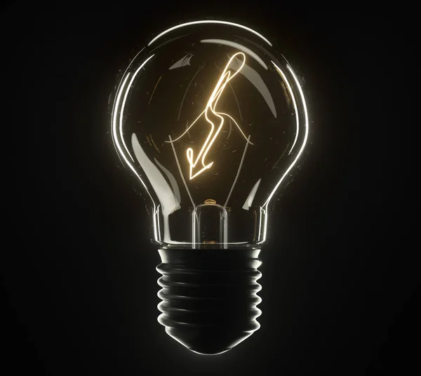 3d ilustración lamp.Lightning —  Fotos de Stock