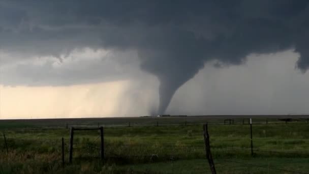Tornado Anflug Auf Einen Hurrikan Eine Naturkatastrophe — Stockvideo